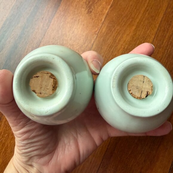 Vintage MCM Nobility Permaware Atomic Daisys Floral Mist Salt & Pepper Shakers - Picture 4 of 5